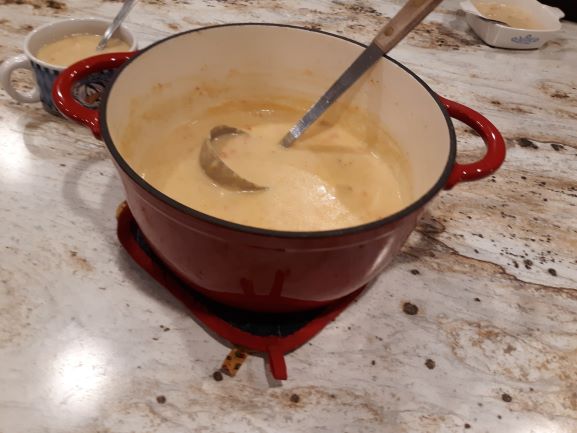 Creamy Potato Soup gluten and dairy free recipe