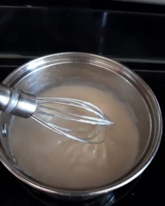 Finished Creamy gluten and dairy free Alfredo Sauce Recipe