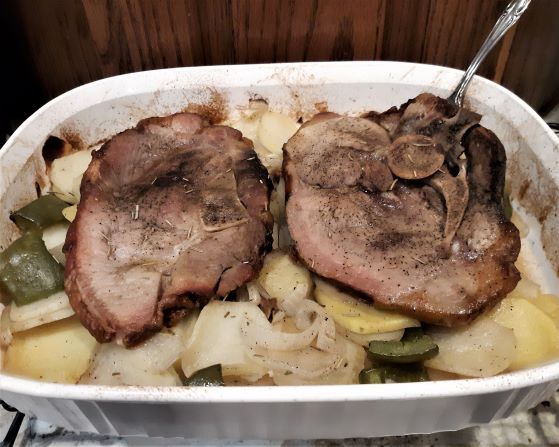 Rosemary Ham & Potatoes Recipe Gluten Free & budget friendly dinner